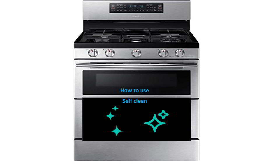 How to use self clean on Samsung oven