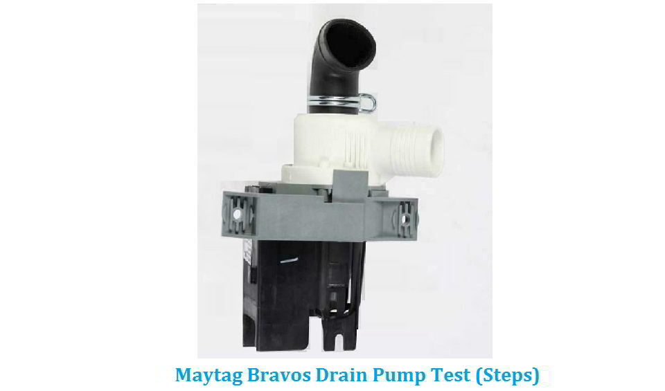 maytag bravos washer drain pump test