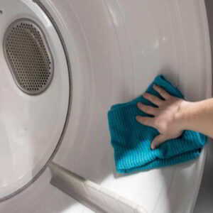 How to clean the inside of a dryer drum