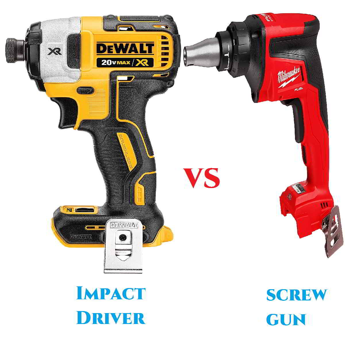 Screw gun vs impact driver