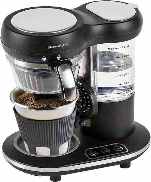 single serve coffee maker with grinder built in