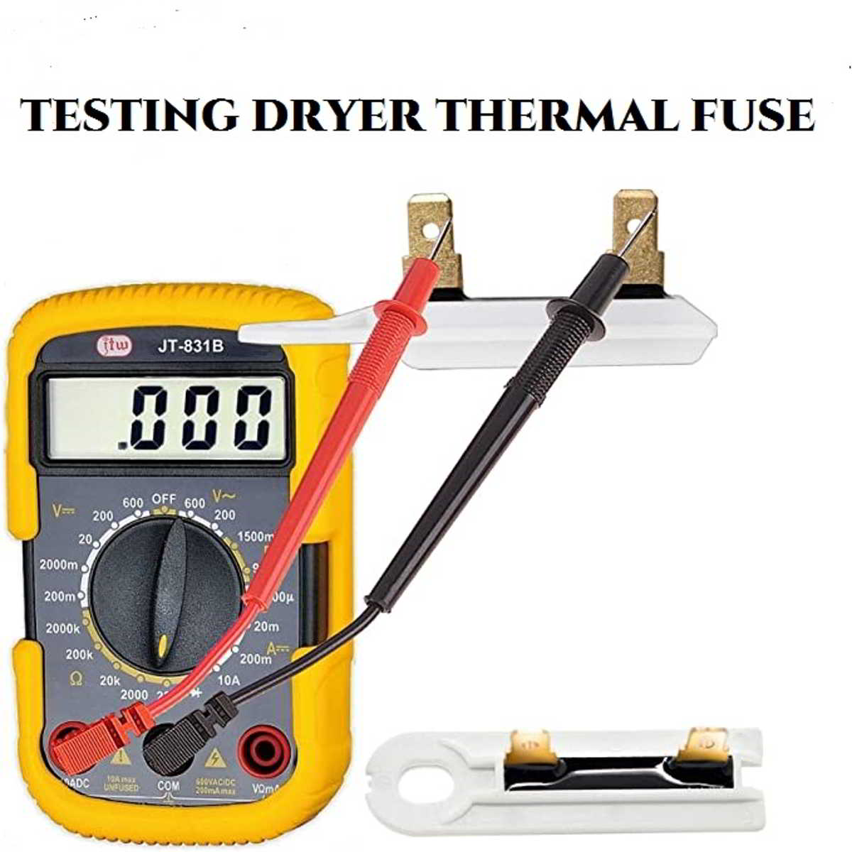 How to test thermal fuse on dryers