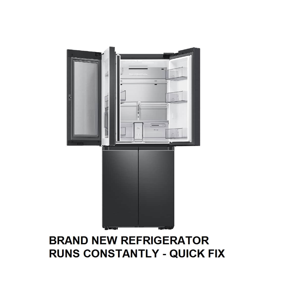 Brand new fridge runs constantly