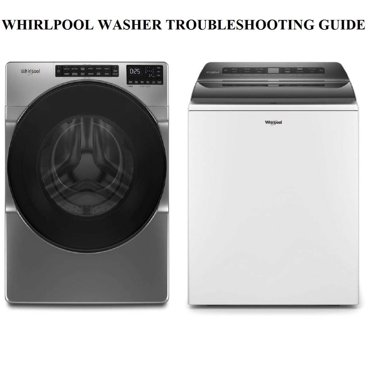 Whirlpool washer troubleshooting manual