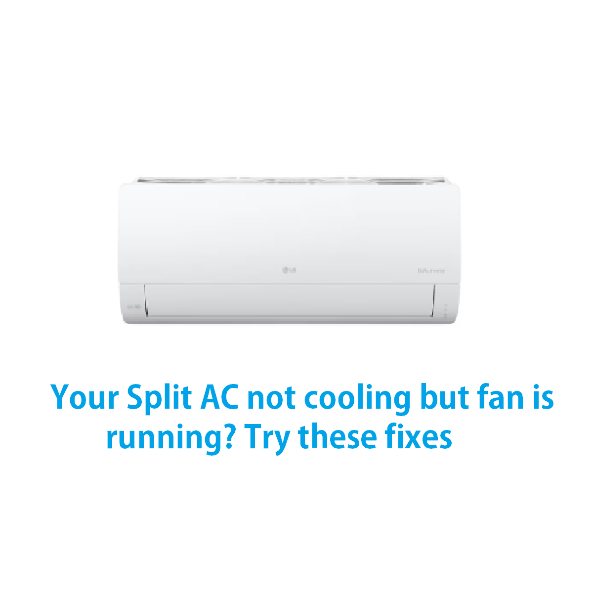 Split AC not cooling but fan is running