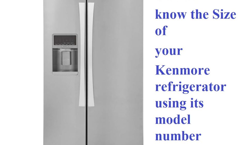 Kenmore refrigerator size by model number