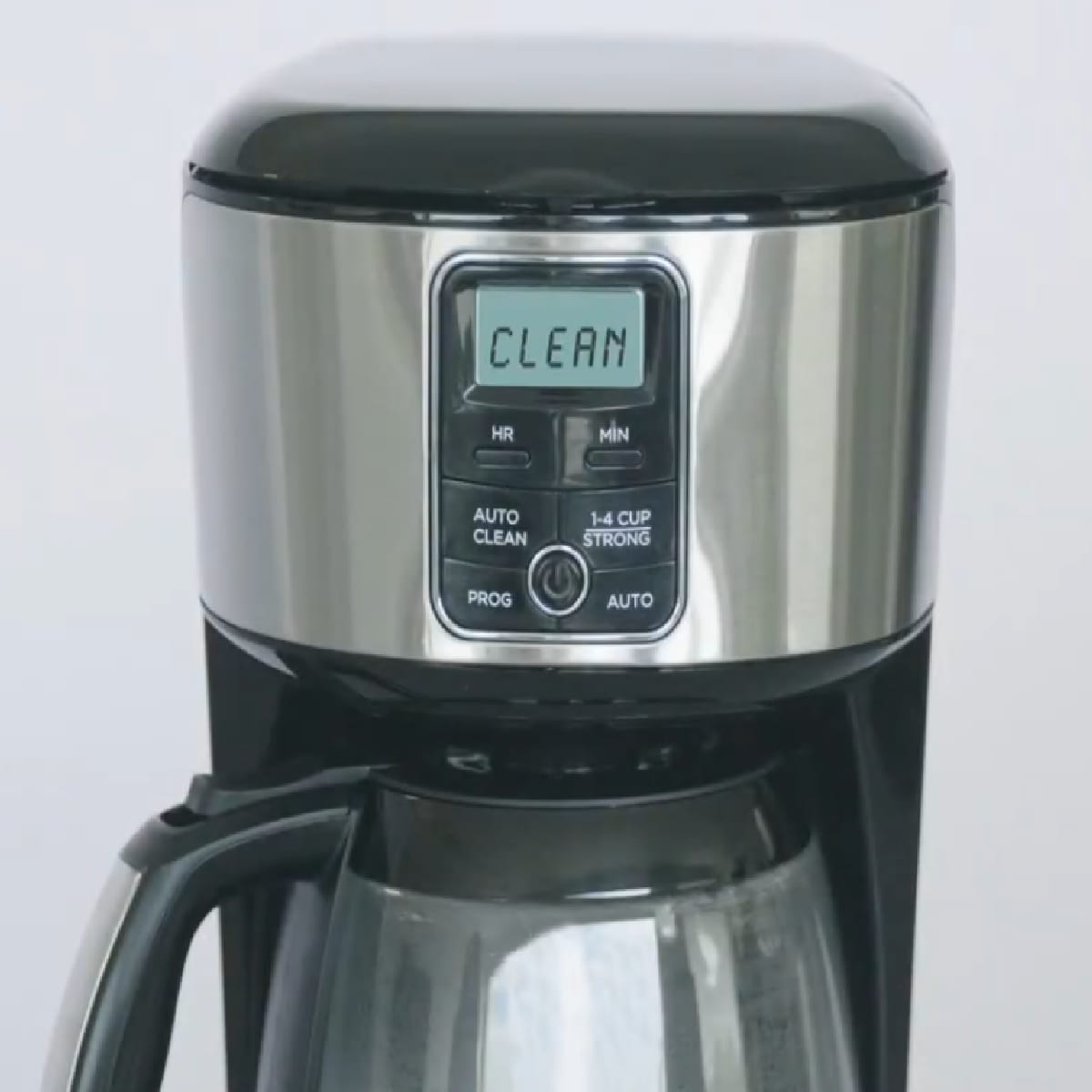 Black and Decker coffee maker clean message