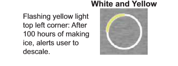 GE Opal ice maker not making ice yellow light flashing