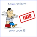 Carrier infinity error code 33