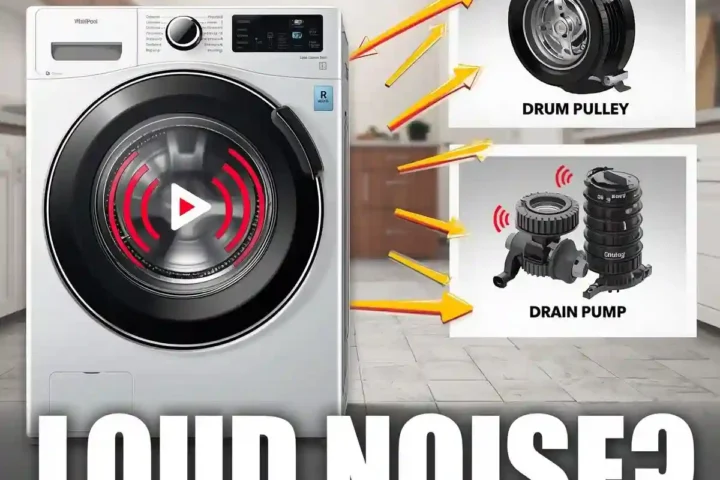 Whirlpool washer makes loud noise